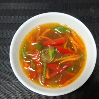 野菜たっぷり春雨の中華スープ